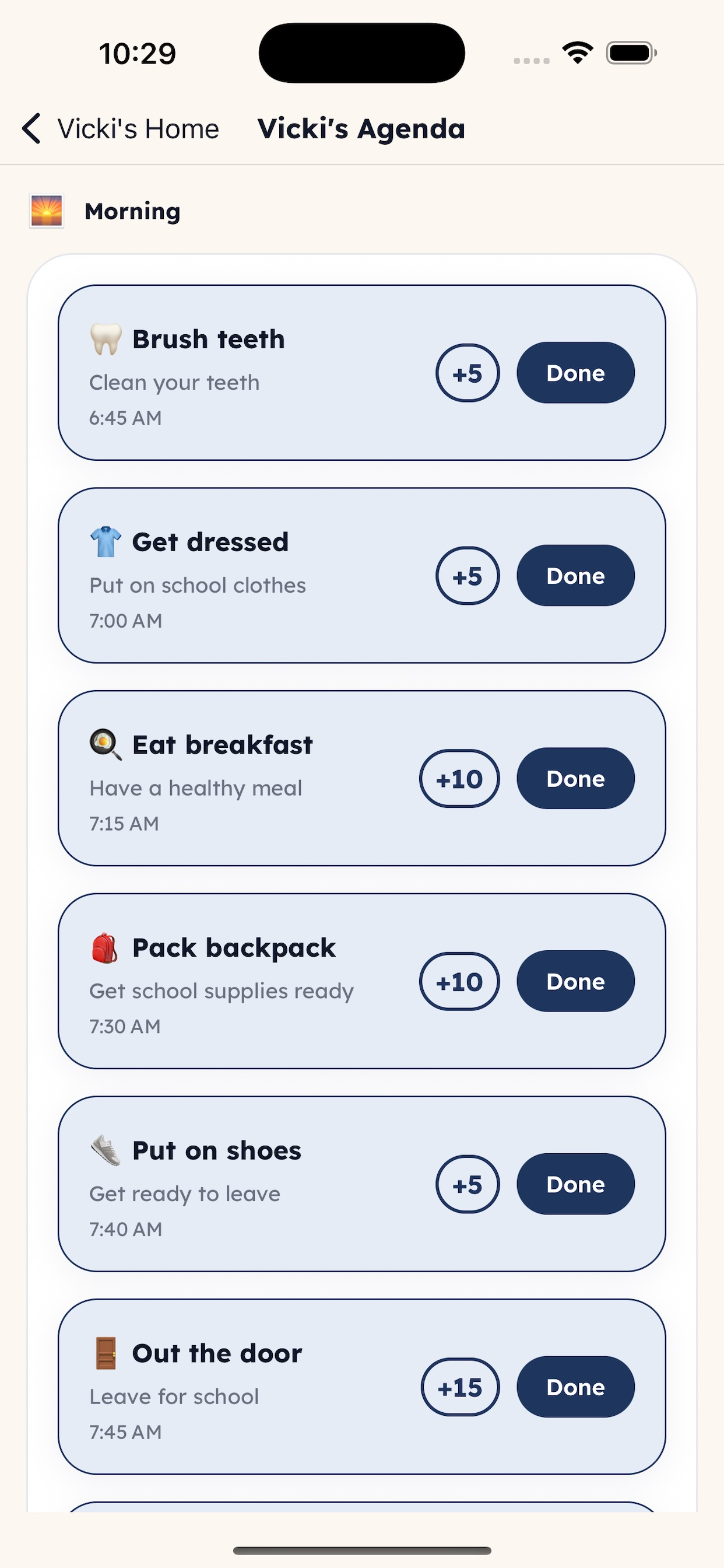 ADHD Trove app screenshot: Screen 3
