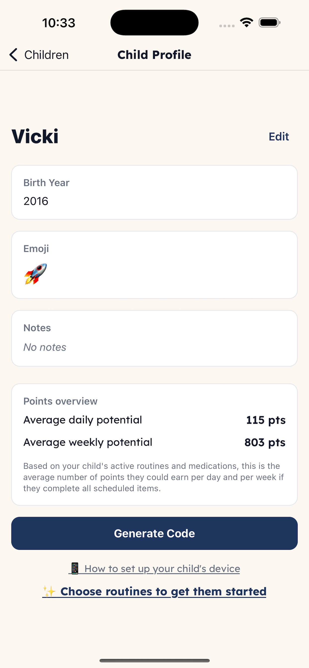 ADHD Trove app screenshot: Screen 5
